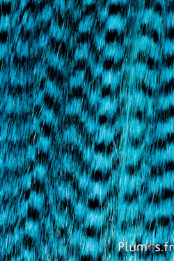 Extensions synthétiques - 40 cm, clip 3 coul. - turquoise